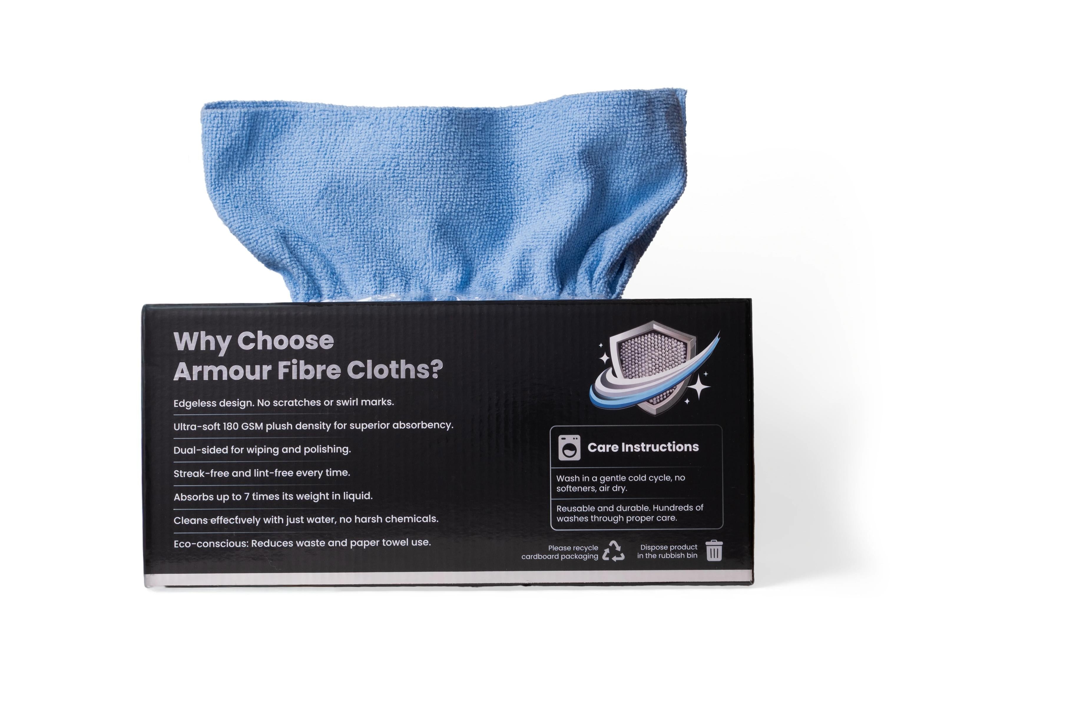 Premium Edgeless Microfibre Cloths- Box 55 Cloths 180 GSM