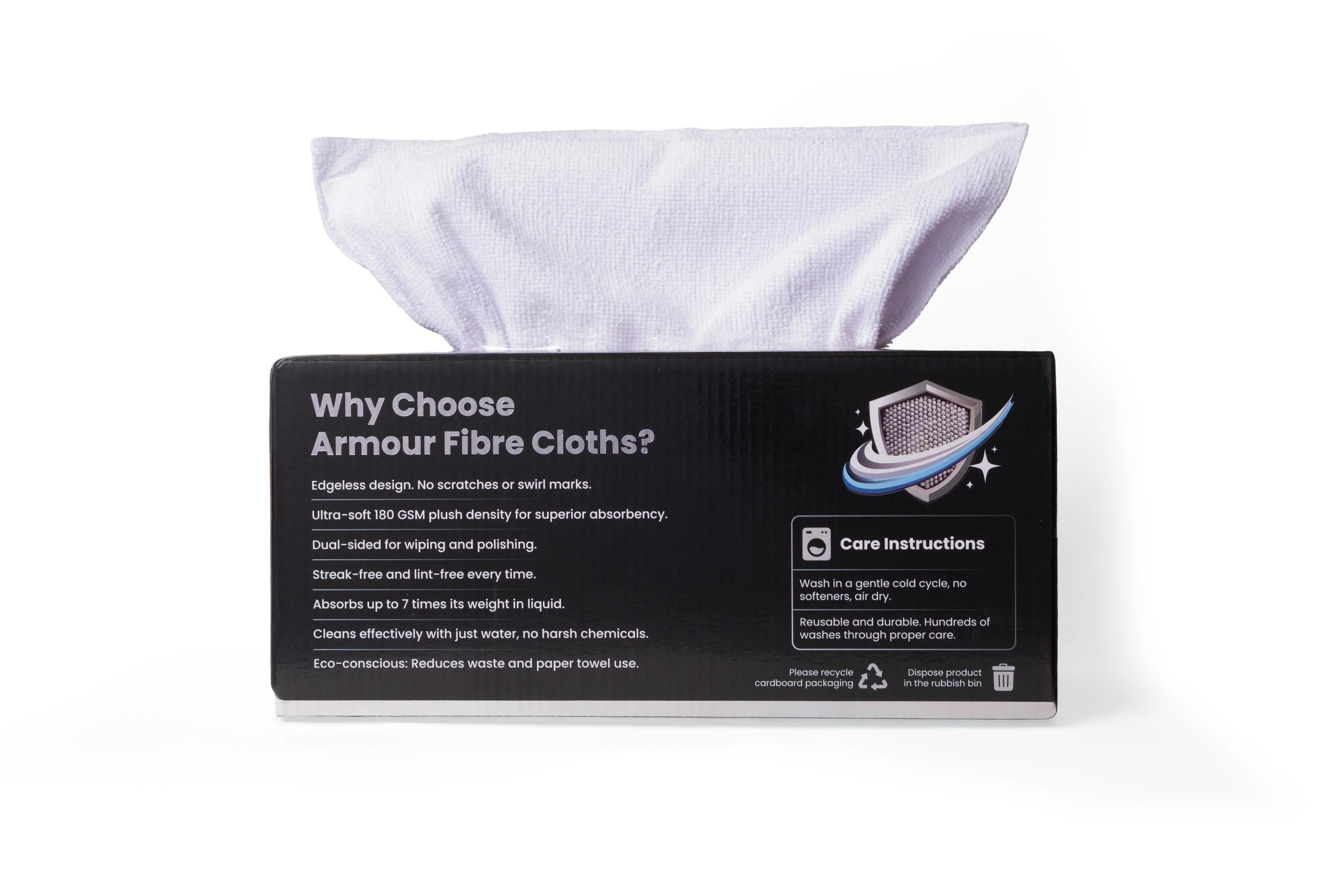 Premium Edgeless Microfibre Cloths- Box 55 Cloths 180 GSM